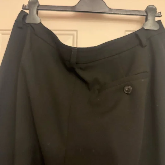 The Avery Pleated Wide Leg Trouser - Black Size 14 - Picture 5 of 5